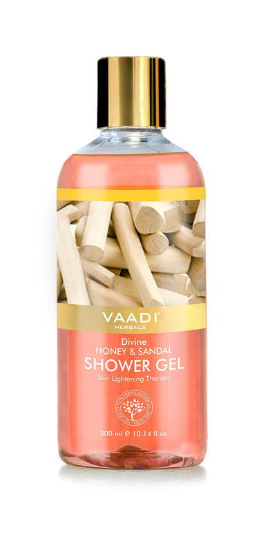 Vaadi Herbals Shower Gel, Divine Honey and Sandal, 300 ml